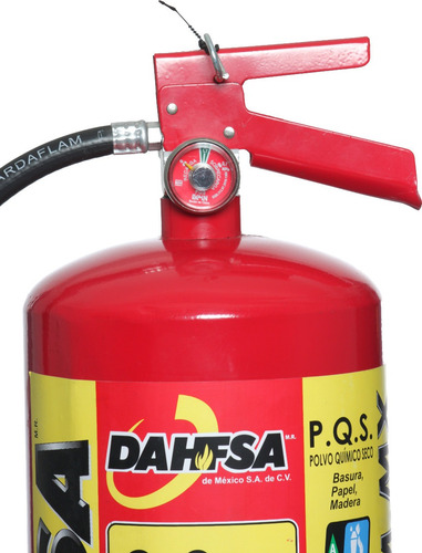 Imagen 3 de 5 de Extintor Dahfsa Pqs Clase Abc Recargable Extinguidor Nom 9kg