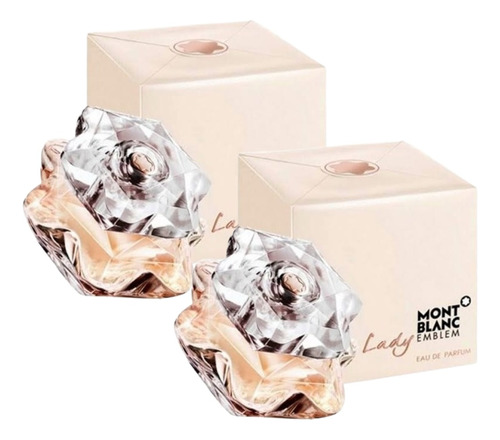 Paquete Lady Emblem Mont Blanc 75ml Dama Original 2 Pzas