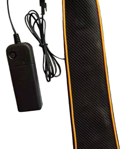 Novedad Led Corbata Regalos Seda Divertido Para Amarillo