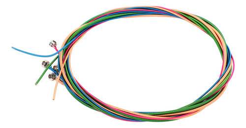 J Jogo De 4 Cordas Coloridas Para Baixo Elétrico, Aço