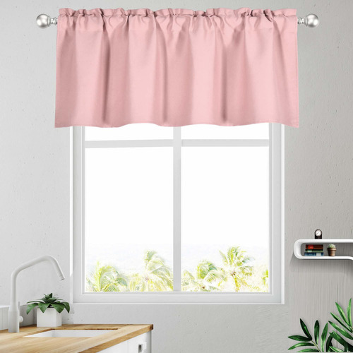 Cenefa Ventana Rosa Bebé De 52 X 18 Pulgadas  Cortinas...