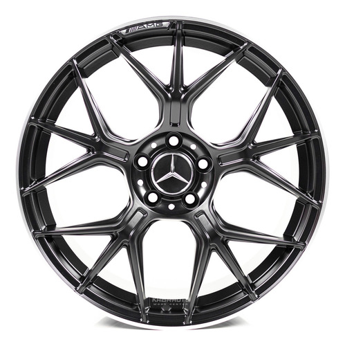 Rodas 19 Mercedes Amg 5x112 C180 C200 C250 A200 A250 B200 Cor Preto