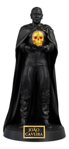 Estátua Exu João Caveira Imagem Umbanda Candomblé Cor Cor aurum noctis
