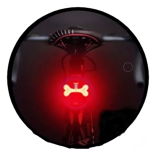 Luz Led Muy Potente Usb Recargable Bicicleta Hueso