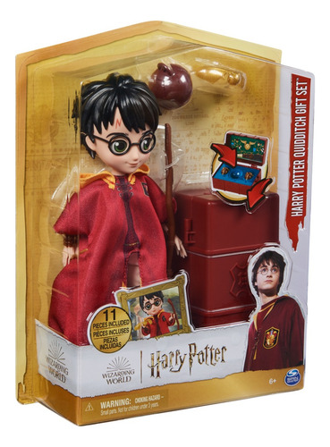 Wizarding World Harry De Lujo Quidditch Figura 8 Pulgadas