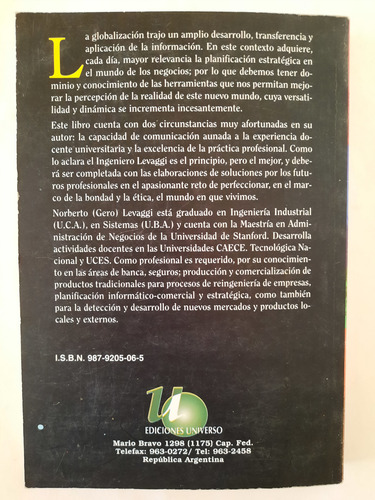 Herramientas Para Análisis De Marketing Estratégico. Levaggi (Usado)