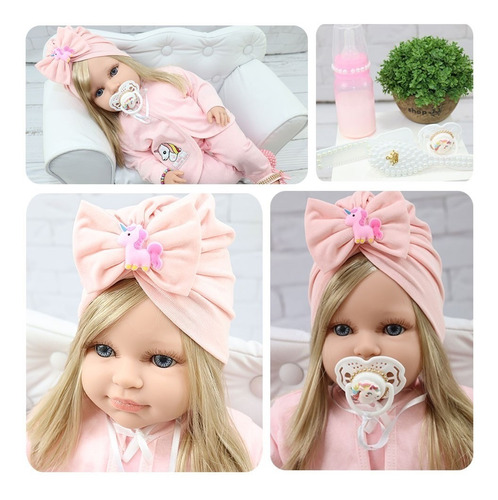 Imagem 4 de 4 de Bebê Reborn Boneca Real Acompanha Vários Itens