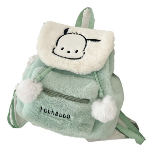 Mochila De Solapa Niños De Peluche Ins Lindo Pochacco