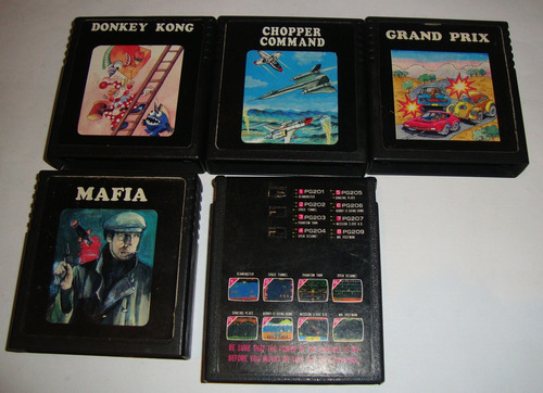 Lote De Videojuegos Para La Consola Atari 2600 - 01 (mr2023) Negro