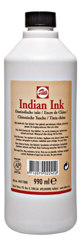 Tinta Indian Ink Talens 9134 990ml Cor Preto