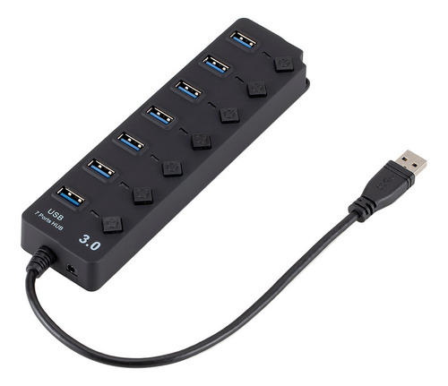 I Usb 3.0 Hub Splitter 7 Puertos Con Interruptores De