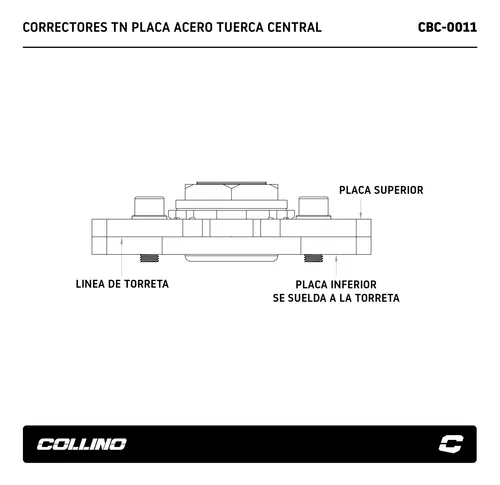Correctores De Comba Y Avance Collino Con Tuerca Central