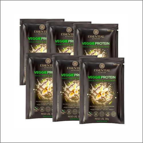 Veggie Protein Sachê (30g) Essential - Sabor: Baunilha Baunilha
