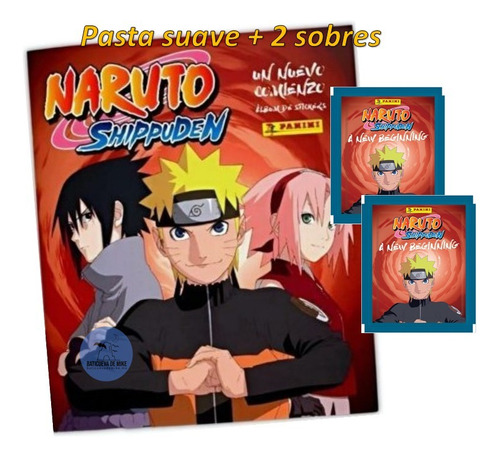 Colección Naruto Shippuden Álbum Pasta Suave C Sobres Panini