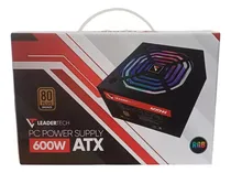 Comprar Fuente De Poder Leadertech Certifica 600w 80+ Bronze Atx Rgb