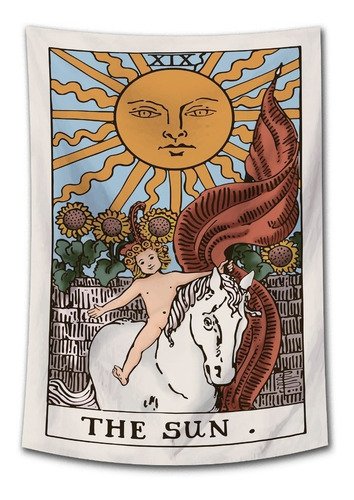 Imagen 1 de 10 de Tapiz Lona Cartas Tarot 70x1m Darshan Divino