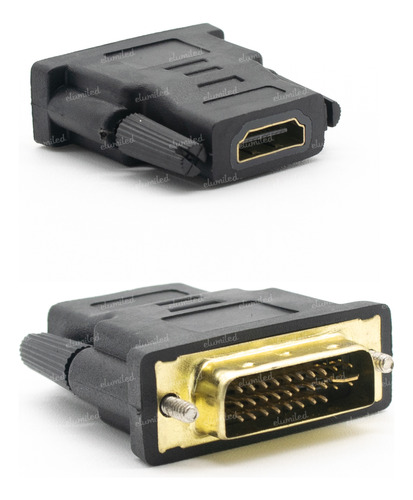 2 Adaptadores Hdmi Hembra A Dvi 24 5 Macho Dvi-i Dual Link