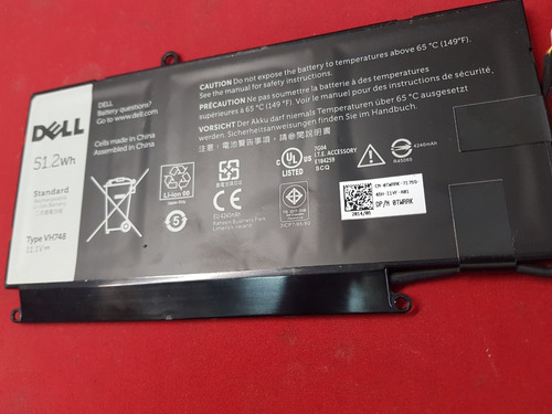 Bateria Dell Vostro 5460 5470 Durando +-2hrs Original -4