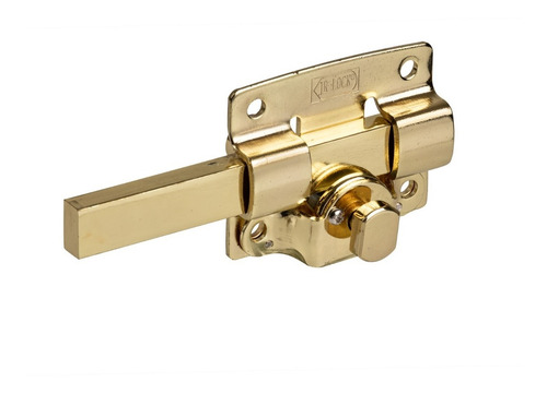 Imagen 2 de 5 de Kit X 2 Cerrojo Pasador Antipánico Hermanados Dorado