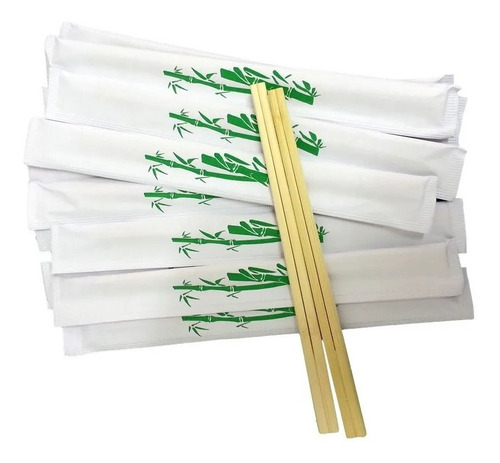 Hashi Palito De Bambu Descartável Sushi Sashimi 500 Pares 