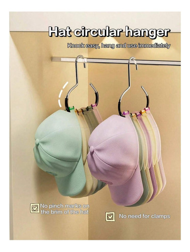 Ganchos, Perchas Organizador De Gorras, Bufandas O Corbatas