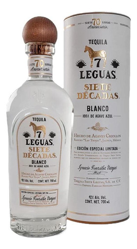 Pack De 2 Tequila 7 Leguas 7 Décadas 700 Ml