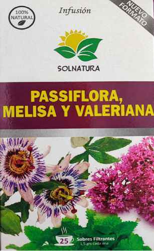Té Pasiflora Melisa Valeriana 25s Hierba 30g