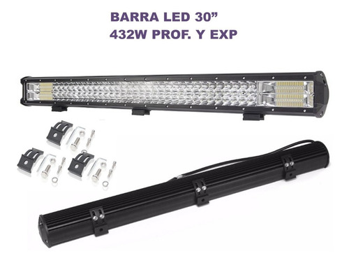 Barra Faros Luces Led 30 PuLG. 432w Profundidad Y Expansión