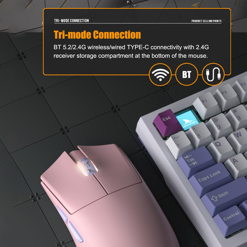 Ratones Bt5.2 Para Juegos Ajustables Con Tres Modos Pro Darm