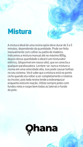 Resina Epoxi Para Mesa/artesanato Ohana - Acabamento- 1,50kg