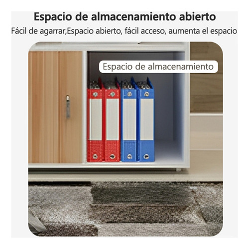 Muebles Archivero De Madera Tamano Oficio 2 Gavetas Puerta Marrón