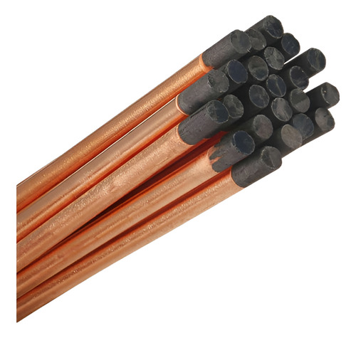 5 Varillas De Carbón Cobrizado Para Soldar Calentar Spotter
