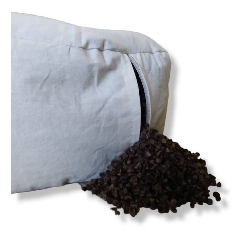 Zafu Con Funda Relleno Con Cáscara Genki L 17x37 Zafurelax