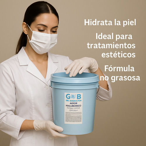 Gel Conductor Ácido Hialurónico - Gob - 10 Litros Fragancia Neutra