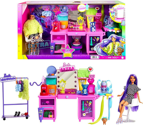 Barbie Tocador Barbie Extra Con Muñeca Exclusiva - Original