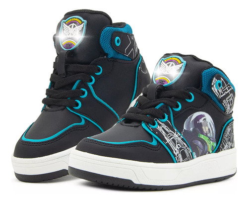 Tenis Botita Diseño Buzz Lightyear Luces Niño Disney De Luz