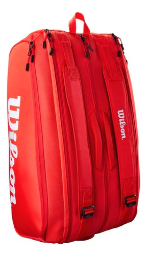 Raquetero Wilson Super Tour X15 Select Team Porta Racket Color Rojo