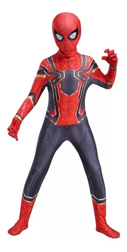 Imagen 3 de 3 de Disfraz Hombre Araña Iron Spiderman Adolescente/adulto