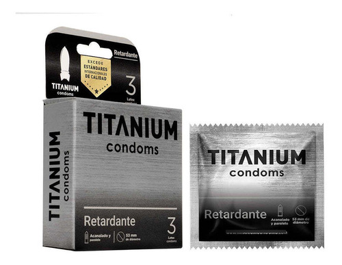 Condones Titanium Retardante X3