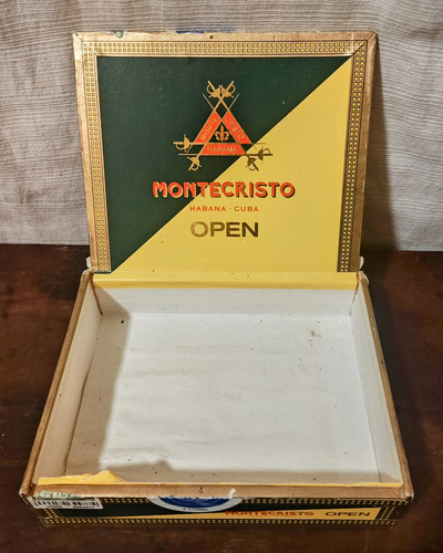 Caja De Madera Vacia Para Habanos Montecristo (Usado)
