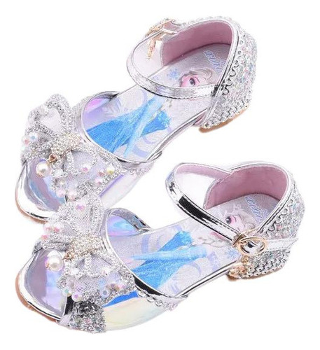 Zapatos De Tacón Alto Frozen Summer Princess Elsa Para Niños