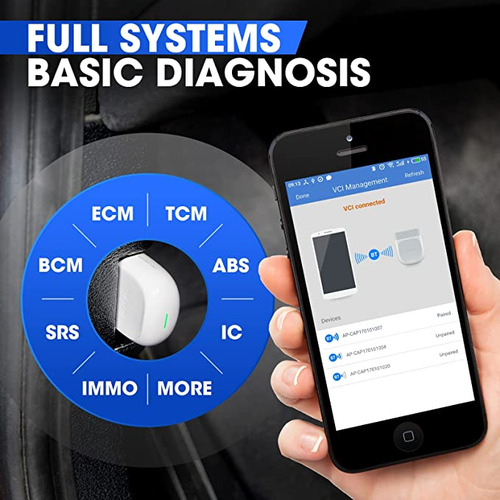 Escáner De Vehículos Autel Obd2, Bluetooth