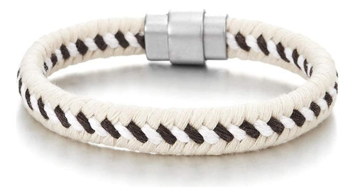 Coolsteelandbeyond Pulsera De Cuerda De Algodón Trenzada Par