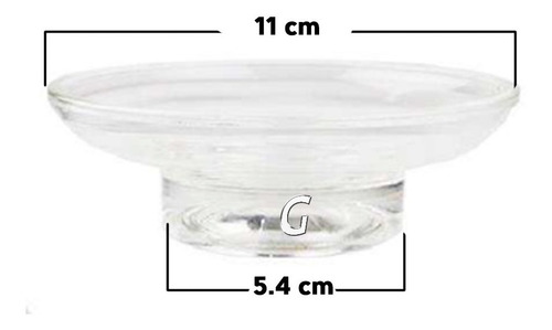 Imagen 3 de 10 de Repuesto Plato Jabonera + Vaso Cepillera Transparente/opaco