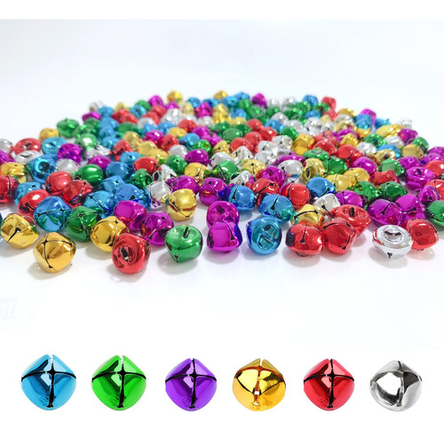 Cascabeles De Metal Coloridos 100 Piezas Para Manualidades