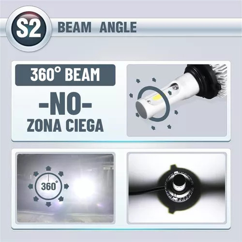 Nuevo Kit De Faros Led De 8000 Lm De Haz Alto Y Bajo/niebla