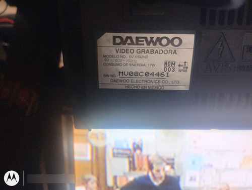 Videocasetera Daewoo 4 Cabezas (Usado)