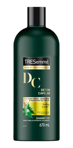 Shampoo Tresemmé Detox Capilar Com Chá Verde 670ml