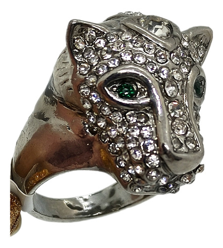 Anillo Cabeza De Leopardo Importado.mariann Moon