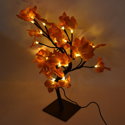 Perlas Led Fall Tree, 24 Luces Led, Luz Cálida, Estilo Román